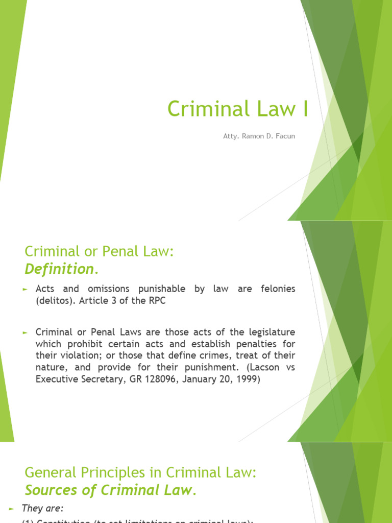 General Principles Of Criminal Law Pdf Ex Post Facto Law Criminal Law