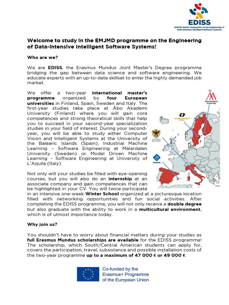 EDISS-Leaflet | PDF | Academic Degree