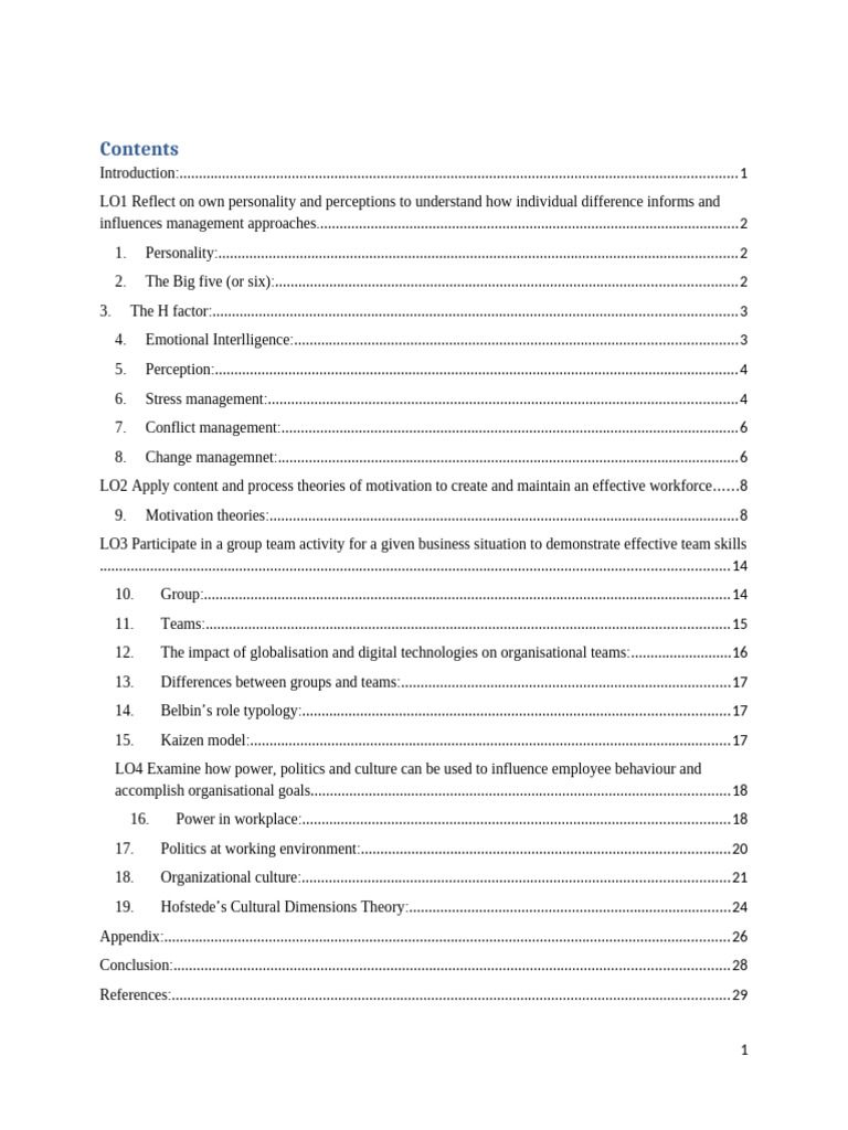 Ob A1 A2 Pdf Emotional Intelligence Motivation
