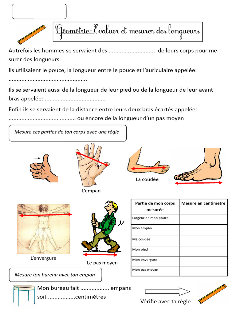 Mesurer la Longueur d'un Pas PDF Longueur Pied (Unité) — free download