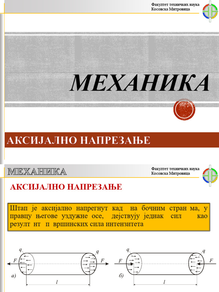 6 - MEHANIKA - Aksijalno Naprezanje | PDF
