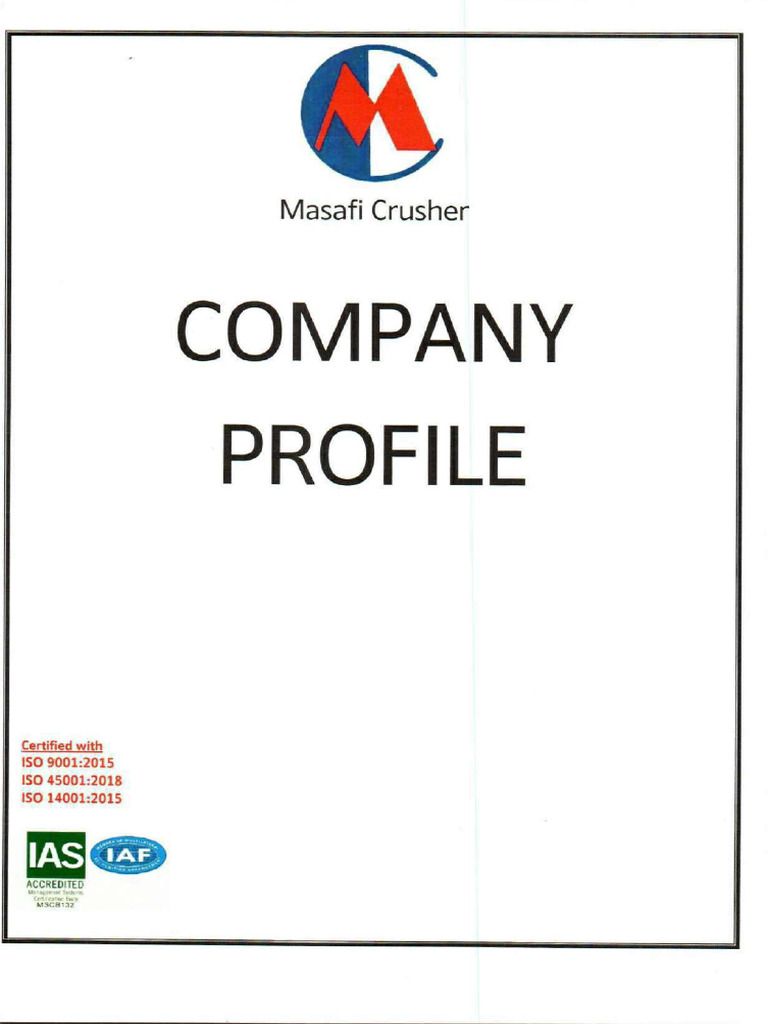 Masafi Crusher Profile - 2020 | PDF