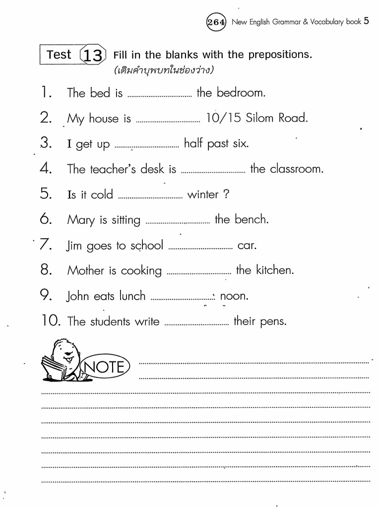 Test Preposition | PDF