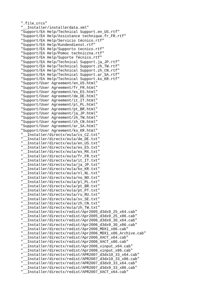 DirectX Installer and Support Files | PDF | Computing Platforms ...