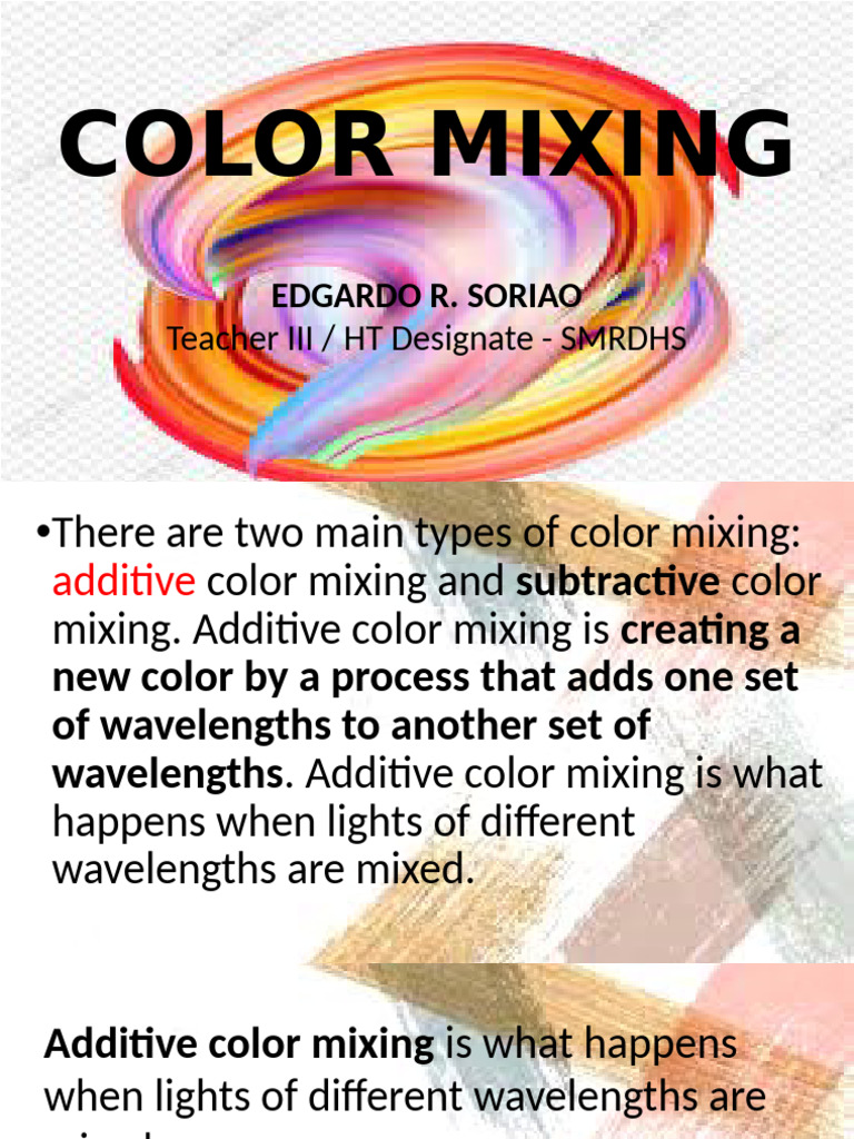 Color Mixing for Art Teachers | PDF | Art