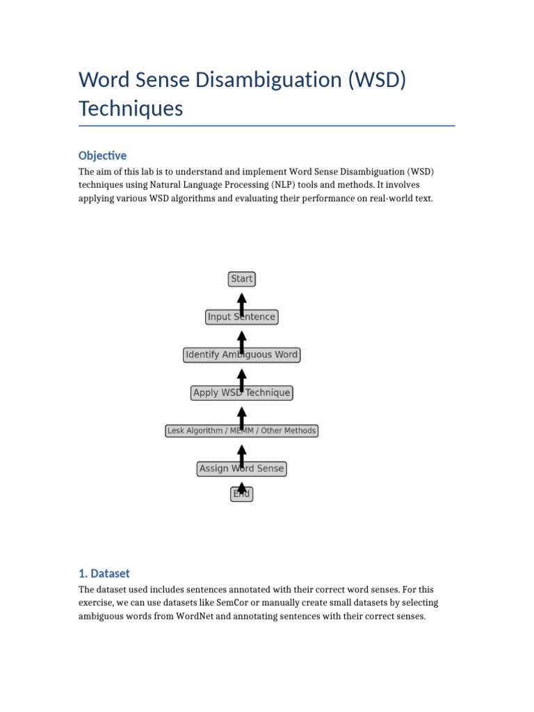 Word Sense Disambiguation Techniques | PDF | Artificial Neural Network ...