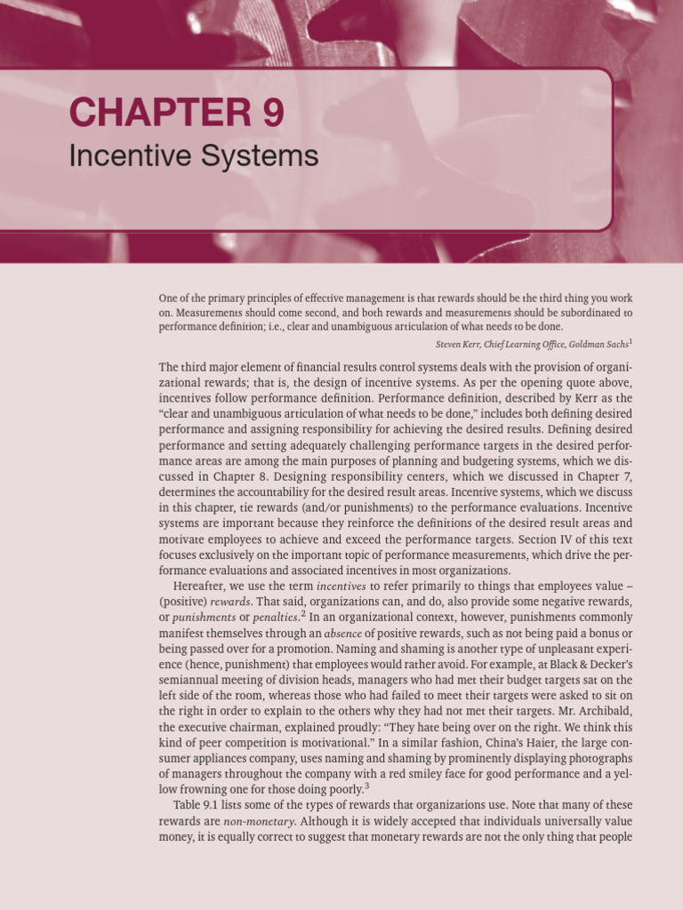 Management Control Systems - PDF - Baru (2) - 359-400 | PDF | Cost Of ...