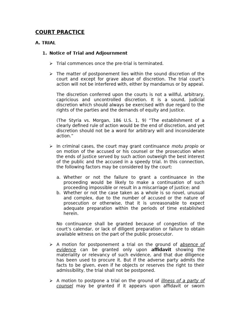 Legal Trial and Litigation Guide | PDF | Burden Of Proof (Law ...