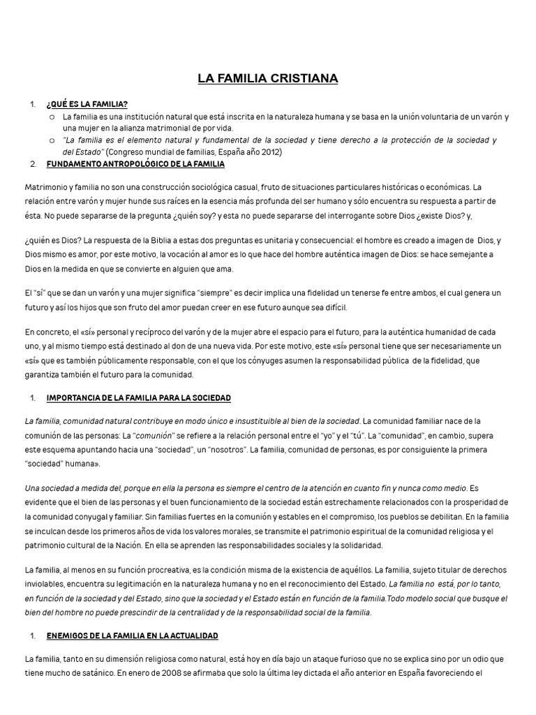 Ficha de Trabajo 5 La Familia - Docx 20241011 084524 0000 | PDF ...