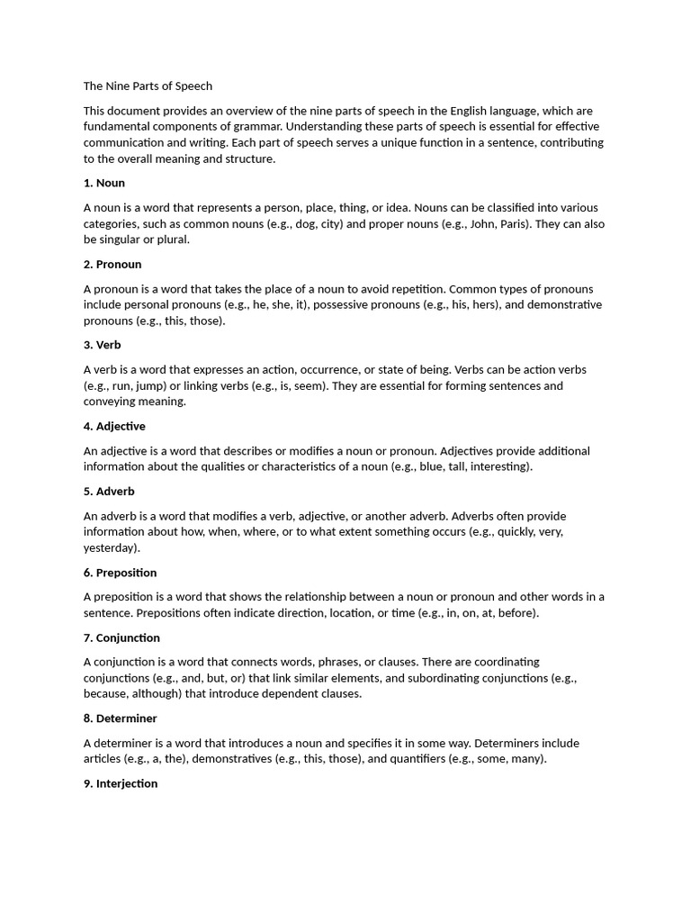 Noun | PDF | Part Of Speech | Noun