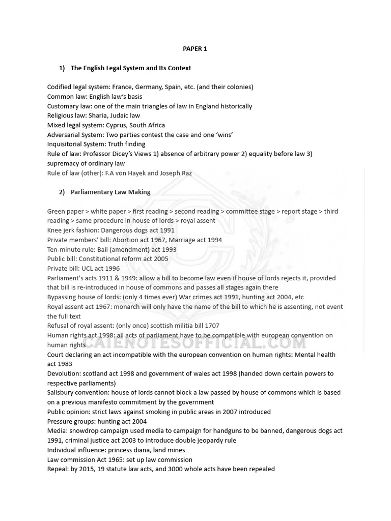 Law Notes Caienotesofficial Pdf Robbery Bail