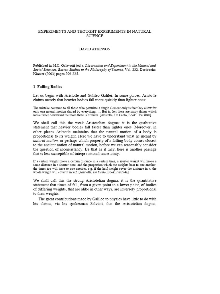 (Atkinson David) Experiments and Thought Experimen | PDF | Photon ...