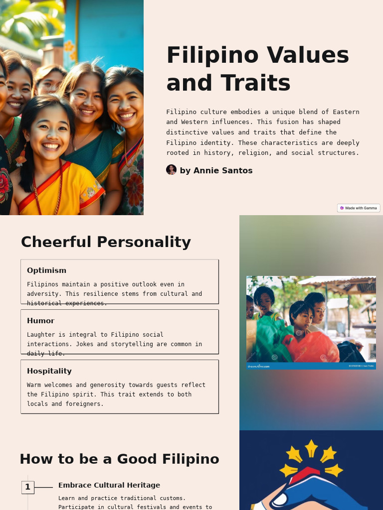 Filipino Values and Traits | PDF | Wellness