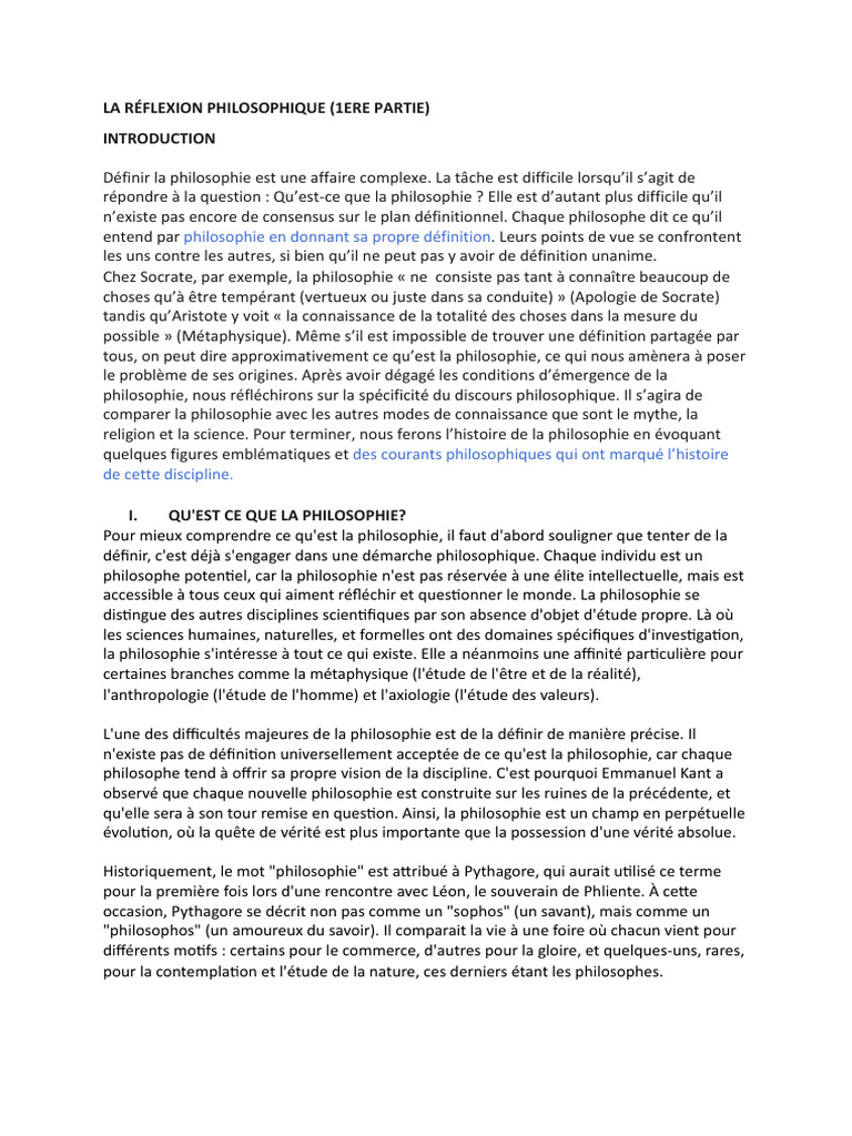 Introduction à la philosophie et ses origines | PDF | Grèce ancienne ...