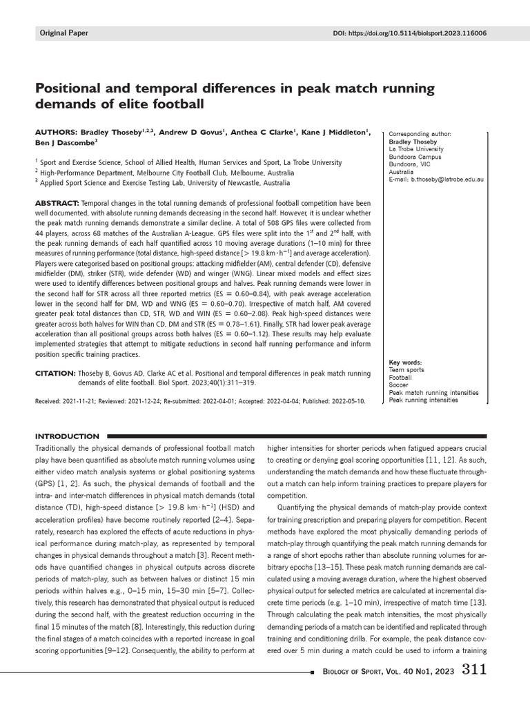 Positional and Temporal Differences in Peak Match | PDF | Power Law ...