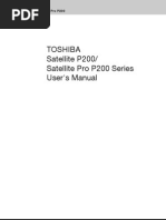 Download TOSHIBA Satellite P200 - Satellite Pro P200 Series Users Manual Guide by zo7661 SN7848388 doc pdf
