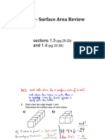 Unit 1 Surface Area Review ANSWERS