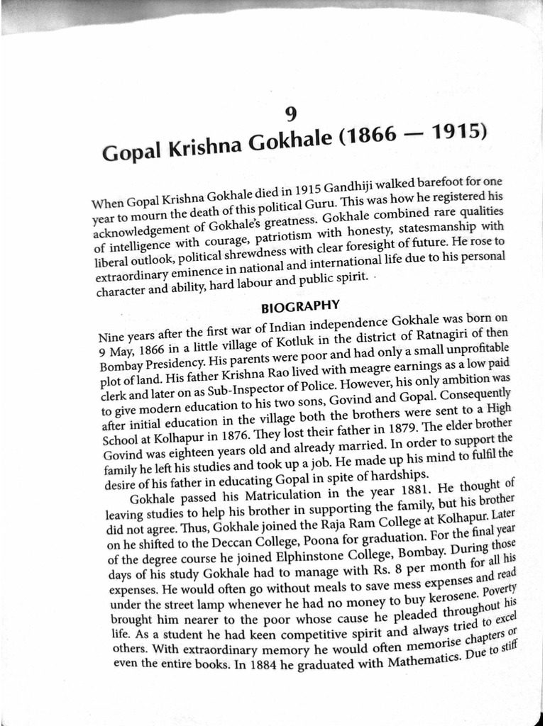 Gopal Krishn Gokhale | PDF