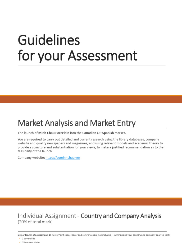 Individual Assignment and Final Report Guidelines | PDF | Business ...