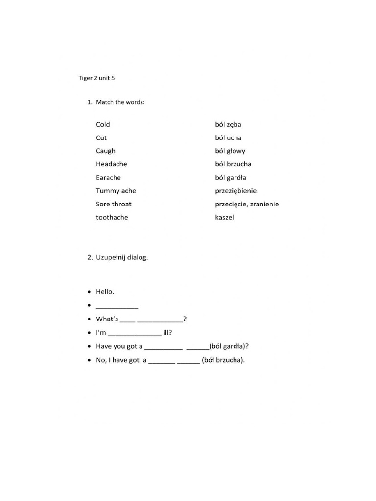 1 tiger 2 unit 5 pdf