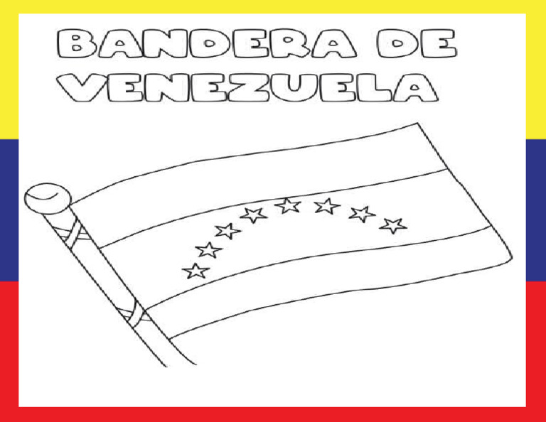Bandera de Venezuela para Pintar PDF
