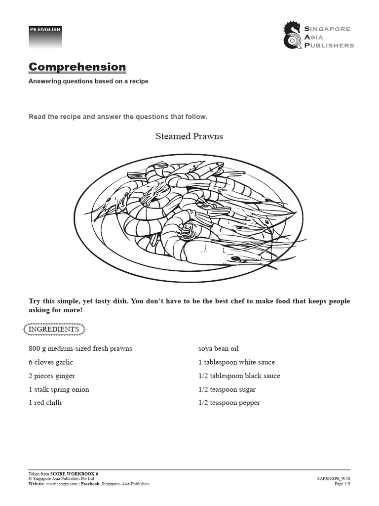 P6english week 50 pdf scallion ginger