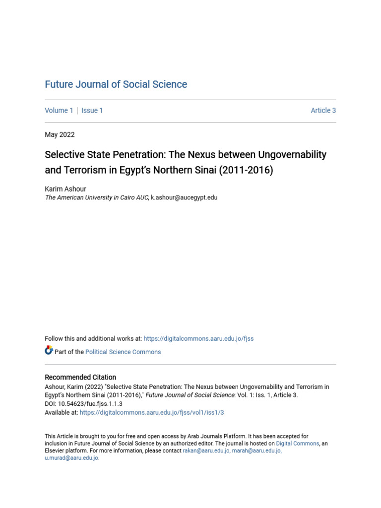 Selective State Penetration - The Nexus Between Ungovernability and ...