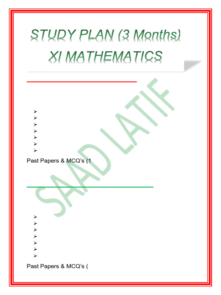 Past-Papers - XI Grade (Board of Intermediate Karachi + Study Plan) | PDF