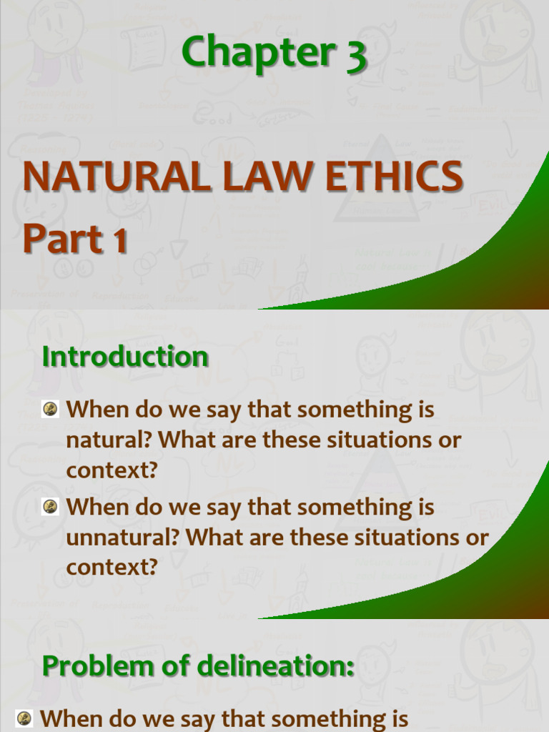 Chapter 3 Natural Law Theory Part 1 Pdf Aristotle God