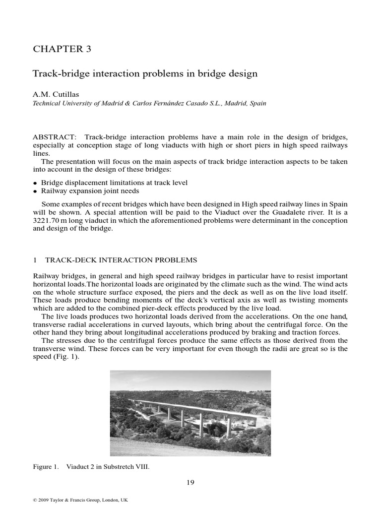 Viaduct Thermal Dynamics in Design | PDF | Force | Bridge