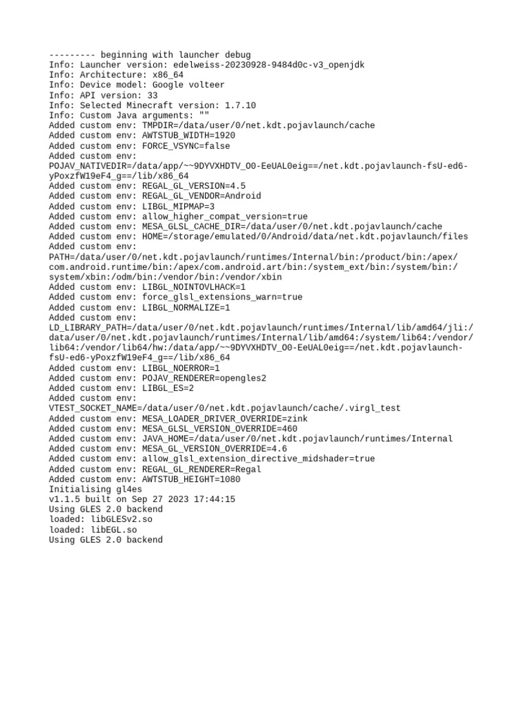 Minecraft Launcher Debug Info | PDF | Computers
