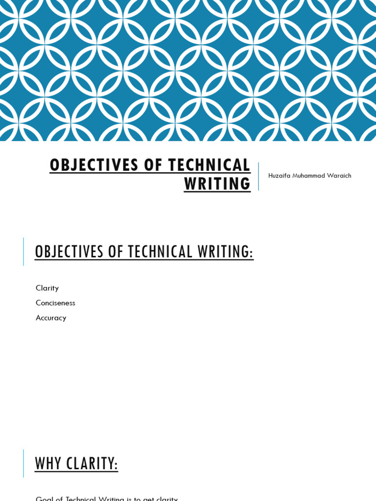 Key Objectives of Technical Writing | PDF | Acronym | Biopsy
