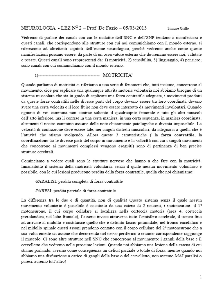 Neurologia 2 (De Fazio) | PDF