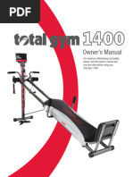 Total Gym 1000 Exercise Guide | PDF | Physical Fitness | Strength Training