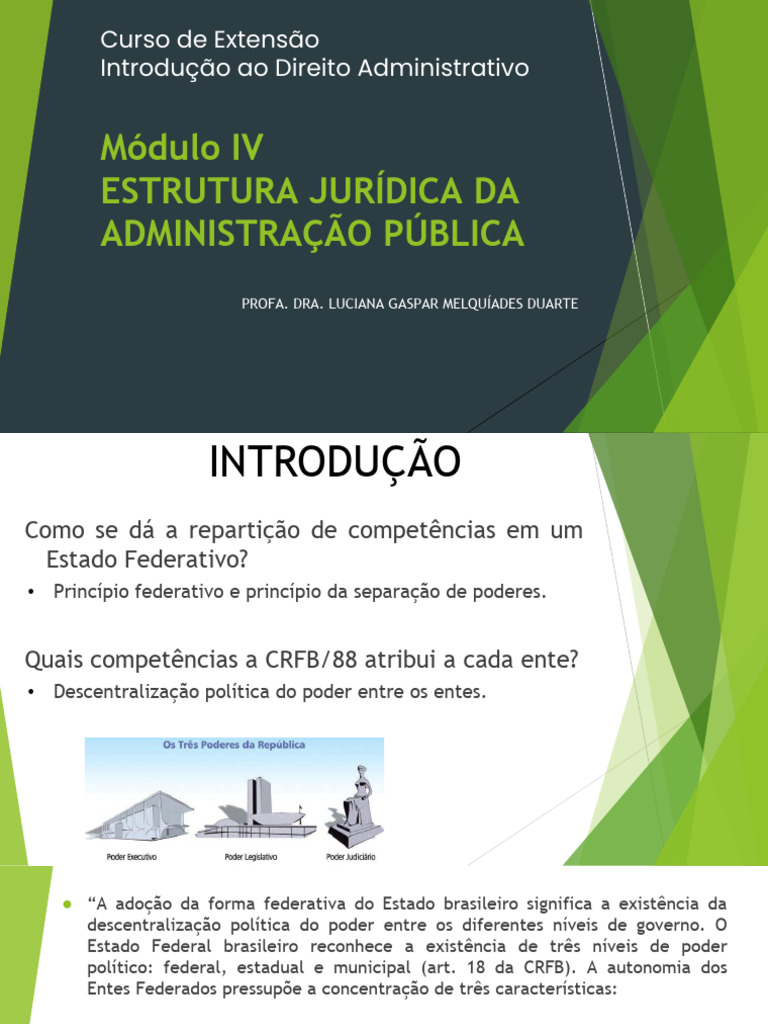 Estrutura Jurídica da Administração Pública | PDF | Administração ...