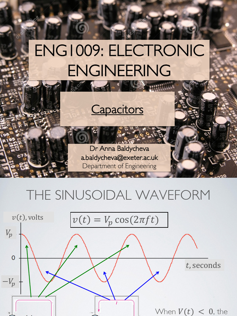 Eng1001 Capacitors Pdf Electrical Engineering Electricity