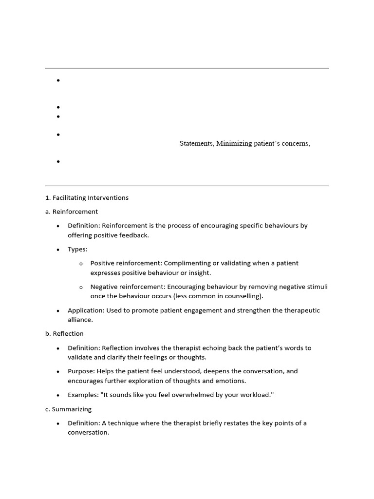 Clinical Interview Skills Notes | PDF | Nonverbal Communication | Body ...