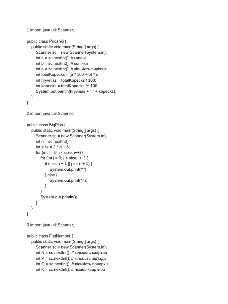 Java Programs for Basic Calculations | PDF | Computers | Technology ...