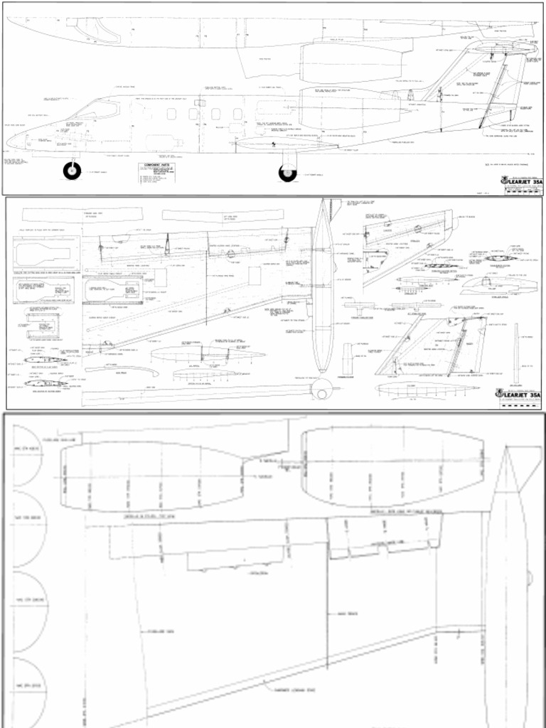 Learjet 35A Plan 1040 | PDF