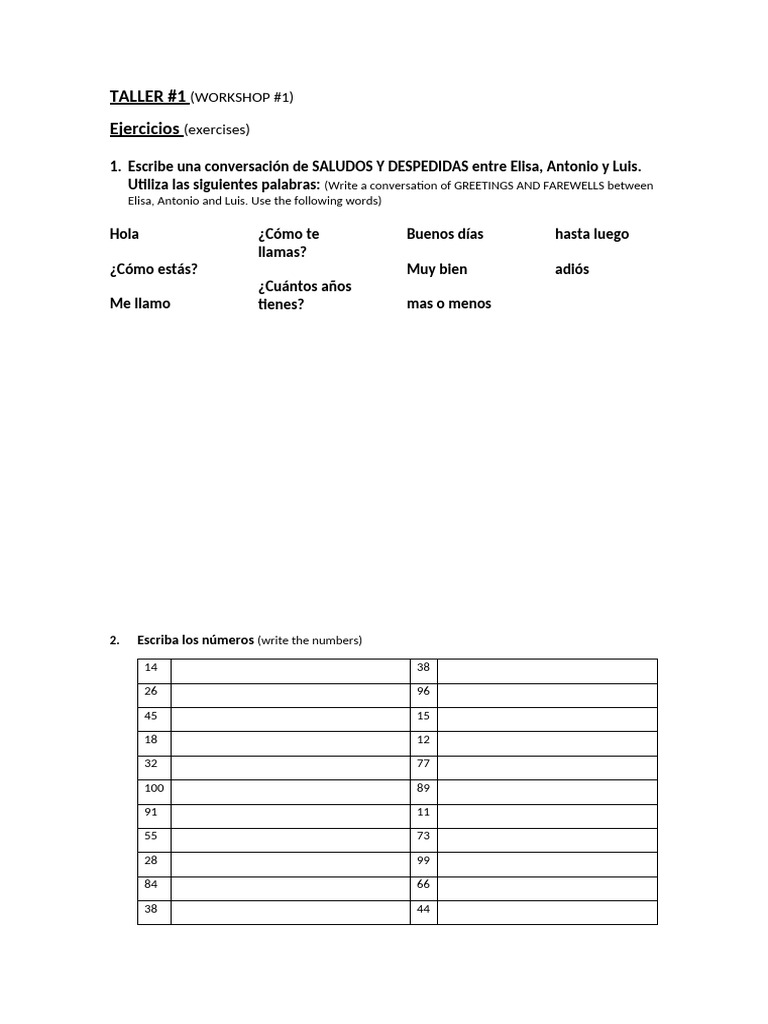 Exercises review 1 pdf