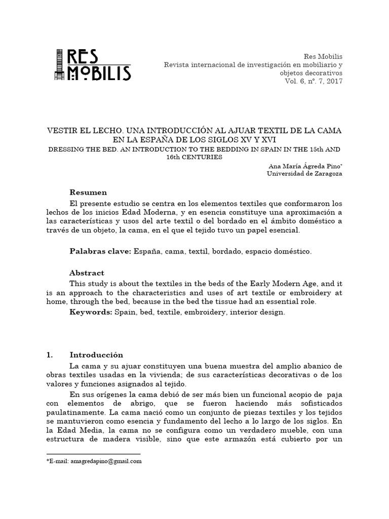 Vestir El Lecho Una Introduccion Al Ajua | PDF | Cama | Textiles
