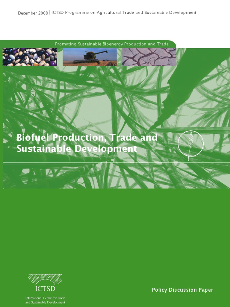 Biofuel Production, Trade and Sustainable Development | PDF