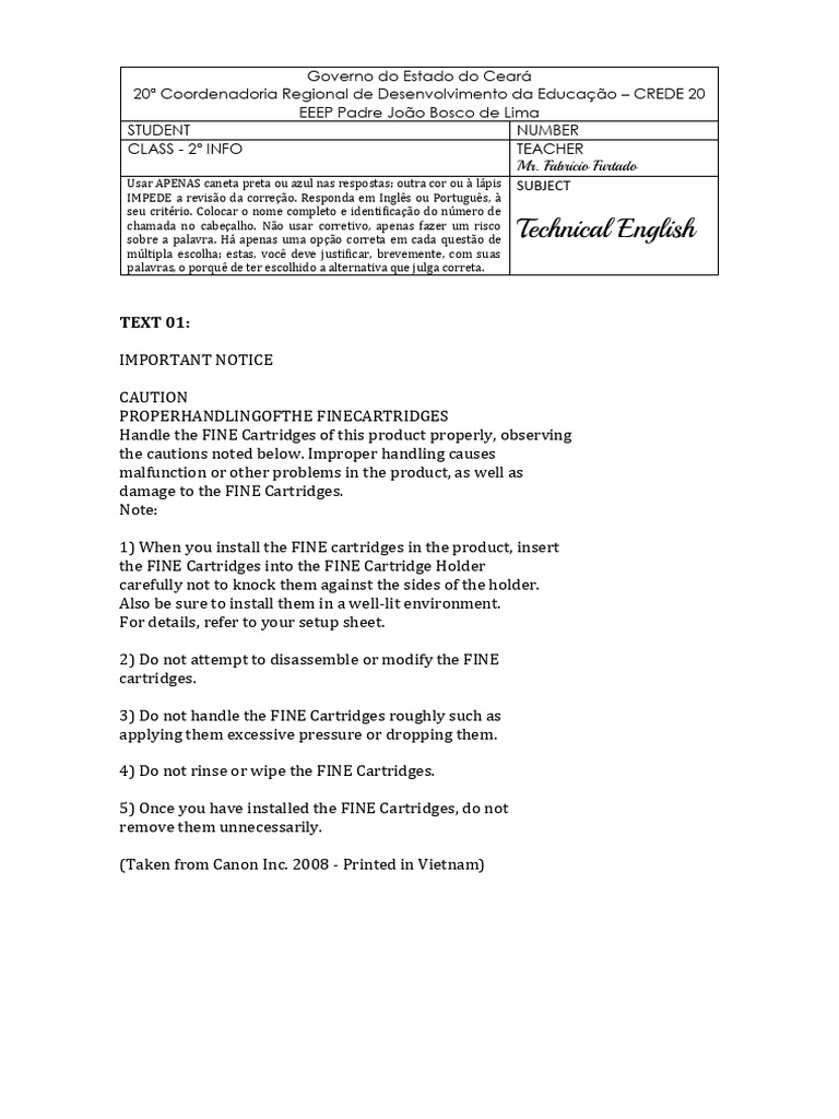 Ingl s t cnico text selection and activity pdf packet switching