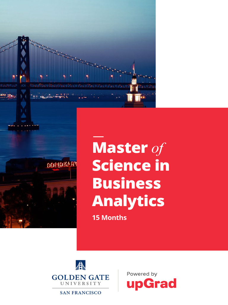 Master of Science in Business Analytics | PDF | Analytics | Data