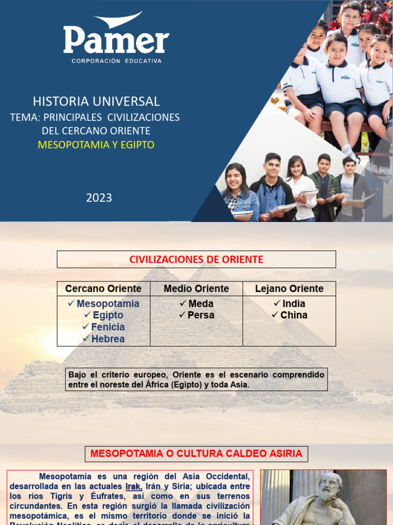 Egipto y Mesopotamia Pamer 2023 | PDF | Mesopotamia | Antiguo Egipto