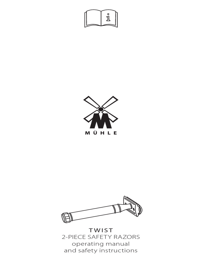 MÜHLE Twist Razor Operating Manual | PDF | Shaving | Razor