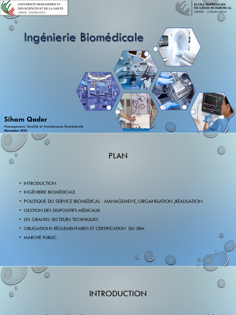Ingénierie et Gestion Biomédicale | PDF | Génie biomédical | Innovation