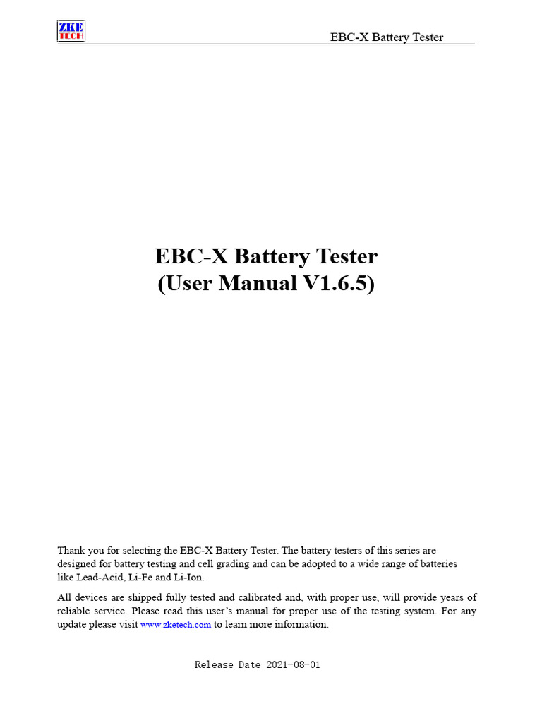 Ebc x battery tester user manual v1 6 5 pdf calibration usb
