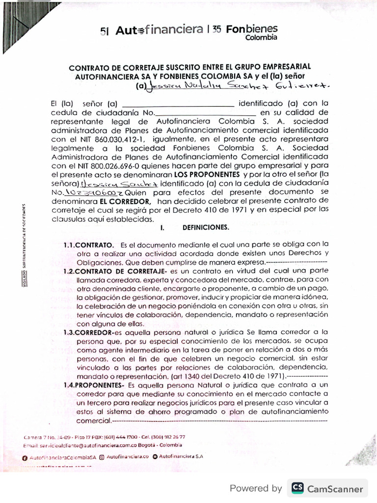 Formato Autofinanciera | PDF