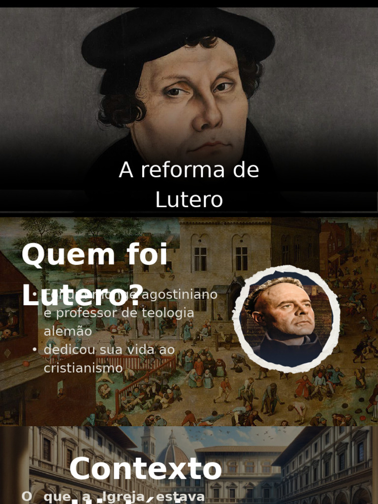 A Reforma de Lutero 1 | PDF | Filosofia | Religião e Espiritualidade